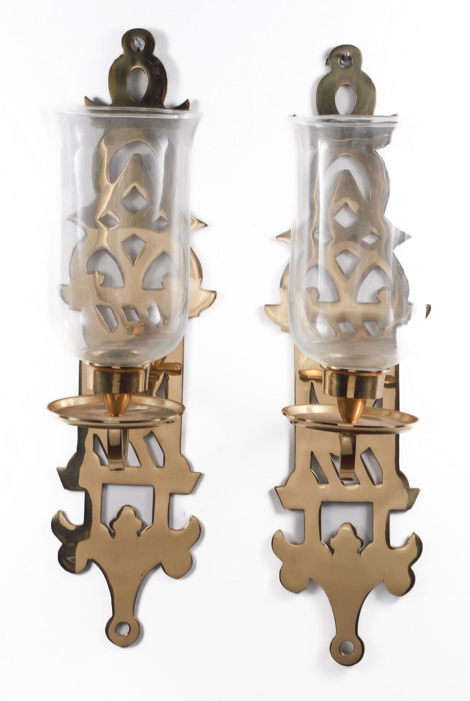 Pair of Brass Wall Sconces (1 of 4)