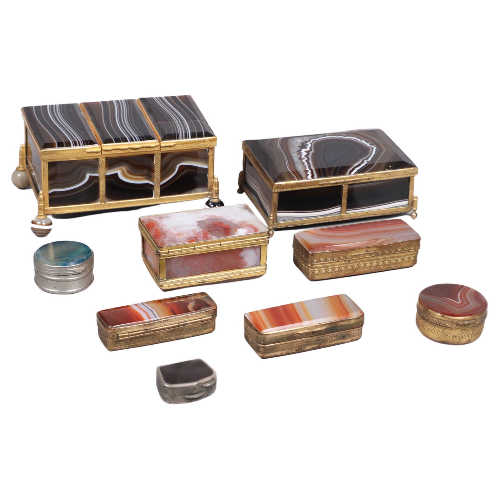 (9) Agate Boxes (1 of 6)