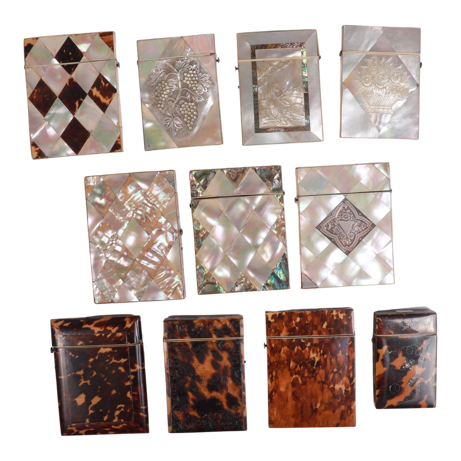 (12) MOP and Sterling Card Cases (1 of 6)