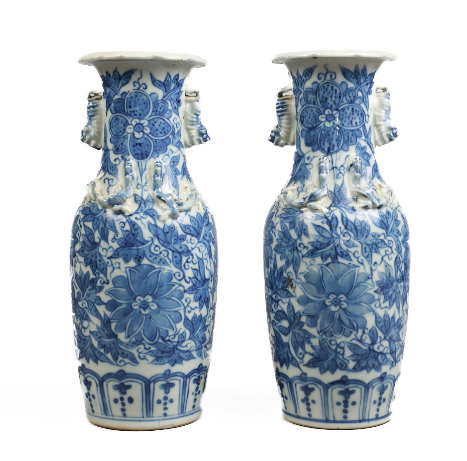 Pair of Chinese Blue and White Vases (1 of 3)