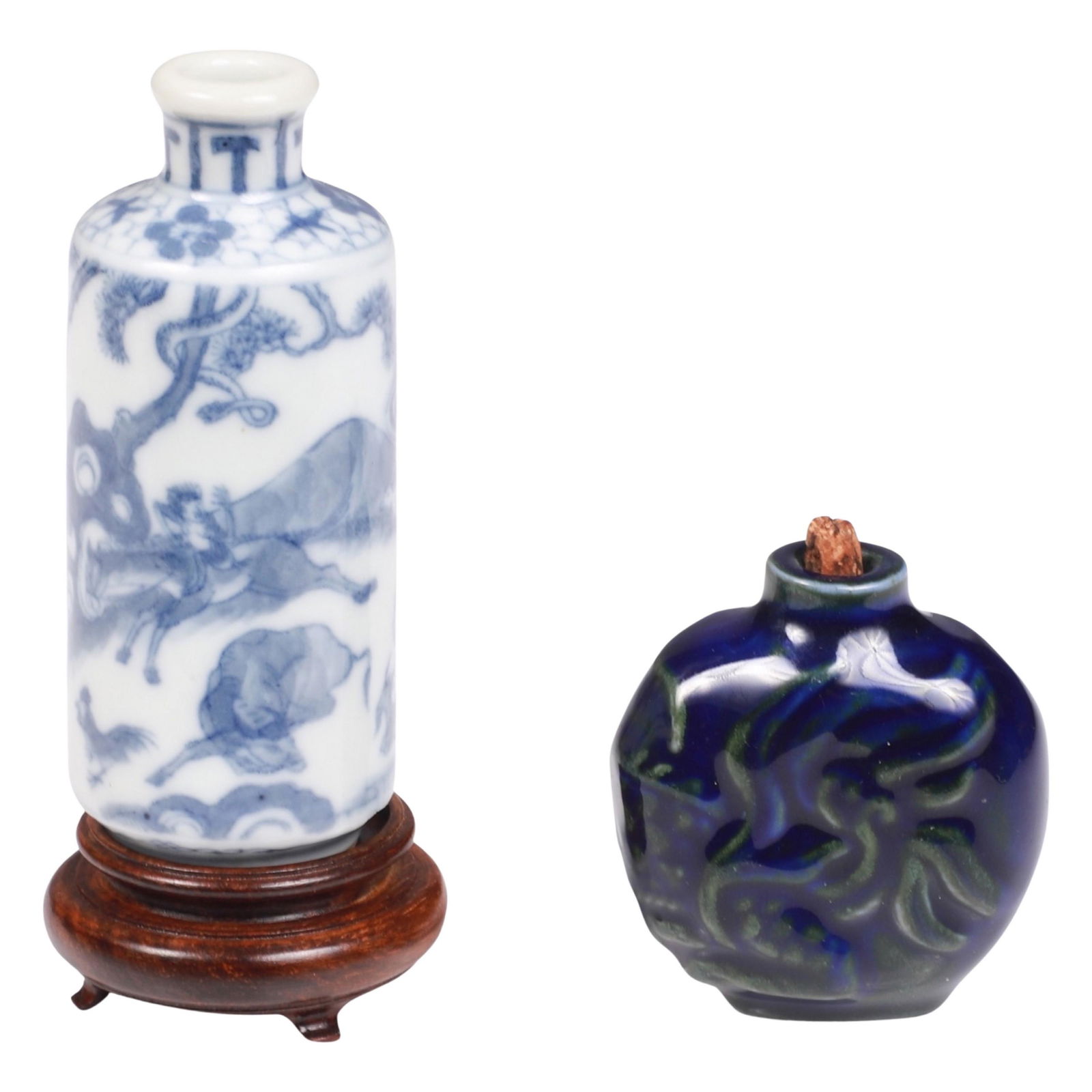 (2) Chinese Porcelain Snuff Bottles (1 of 2)