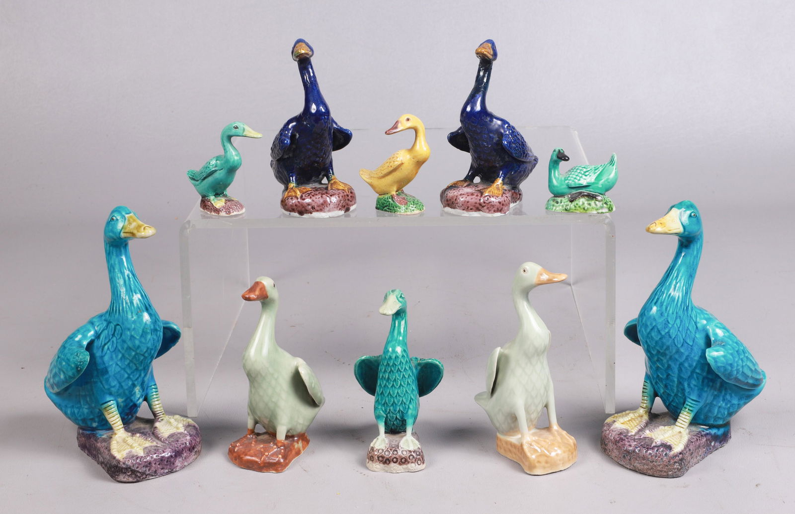 (10) Shiwan Style Duck Figures (1 of 8)