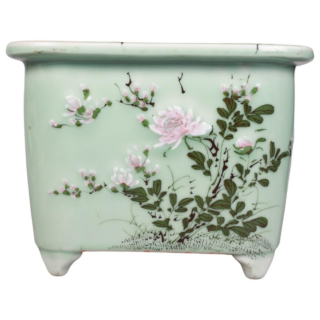 Japanese Celadon Porcelain Planter (1 of 5)