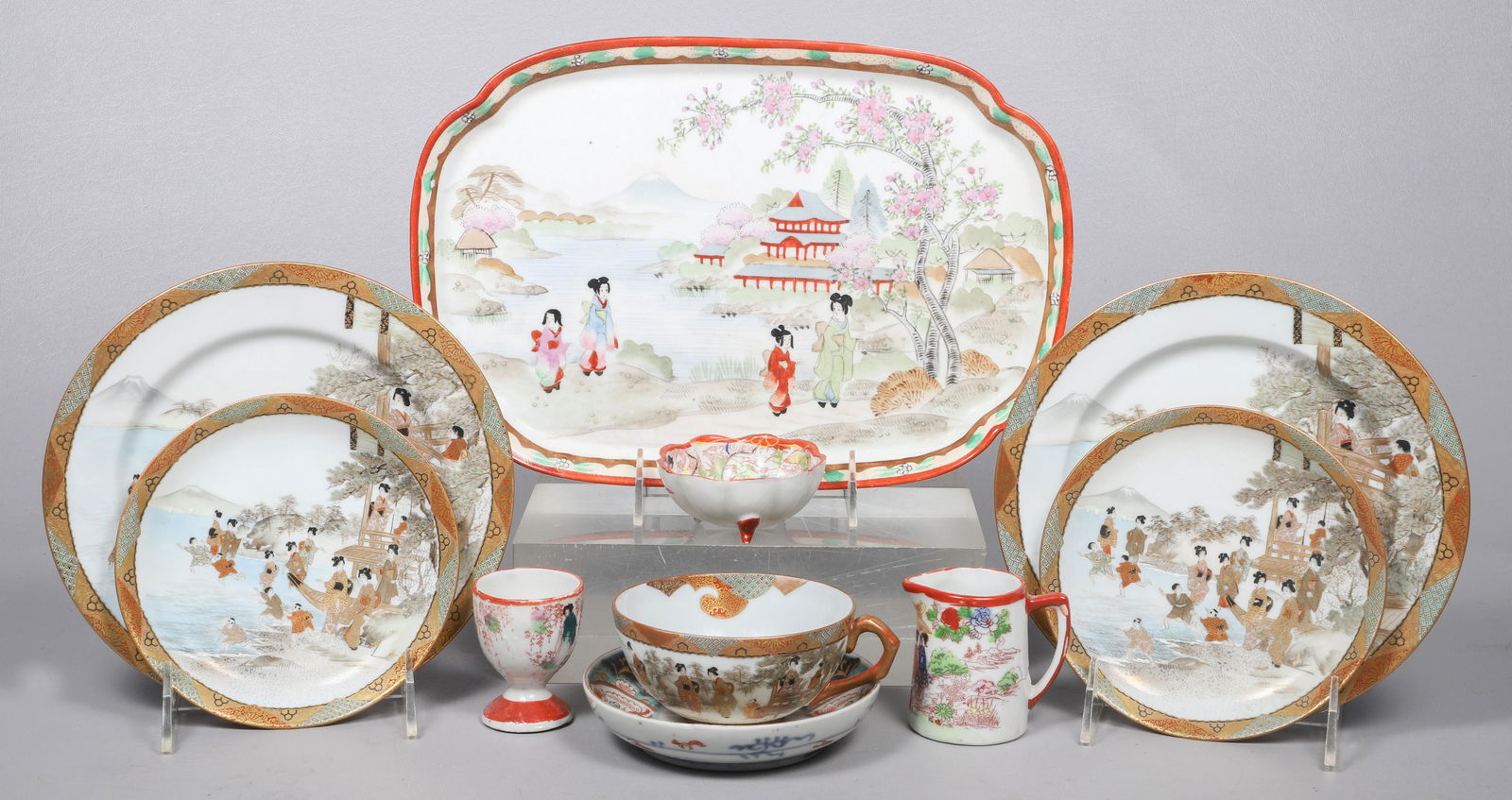 (10) Pcs Japanese Porcelain (1 of 10)
