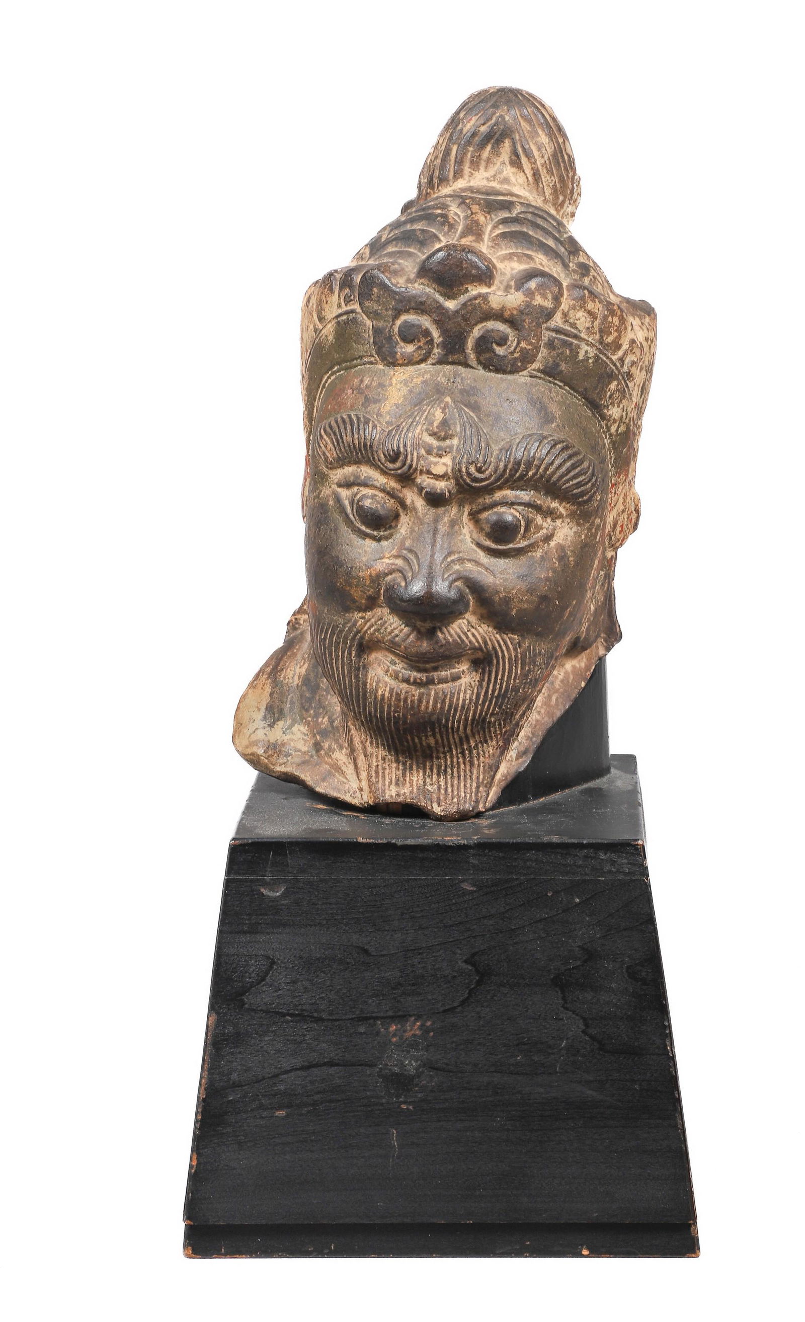 Chinese Pottery Statue Head Fragment (1 of 4)