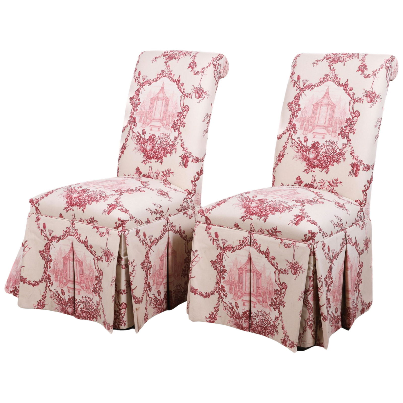 Pair upholstered side chairs (1 of 5)