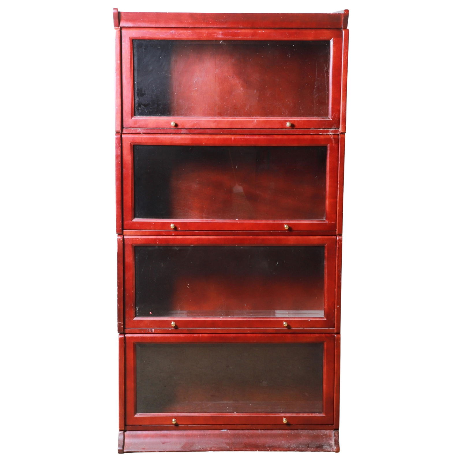 4-stack mahogany barrister bookcase (1 of 3)