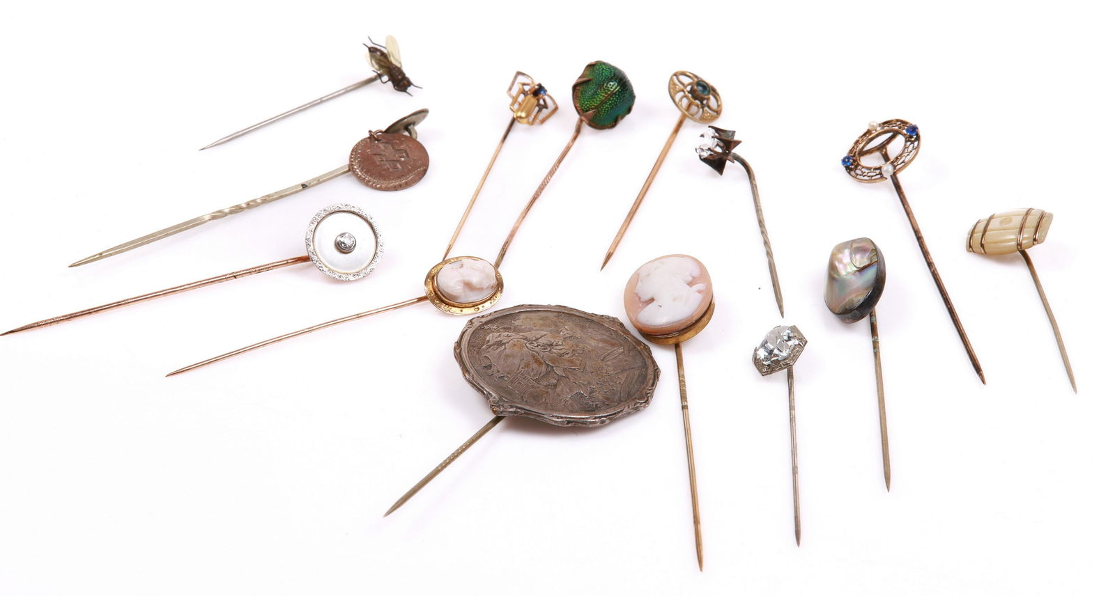 (14) Victorian and Vintage Stick Pins (1 of 4)