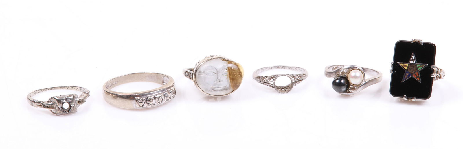 (6) White Gold and Platinum Rings (1 of 2)