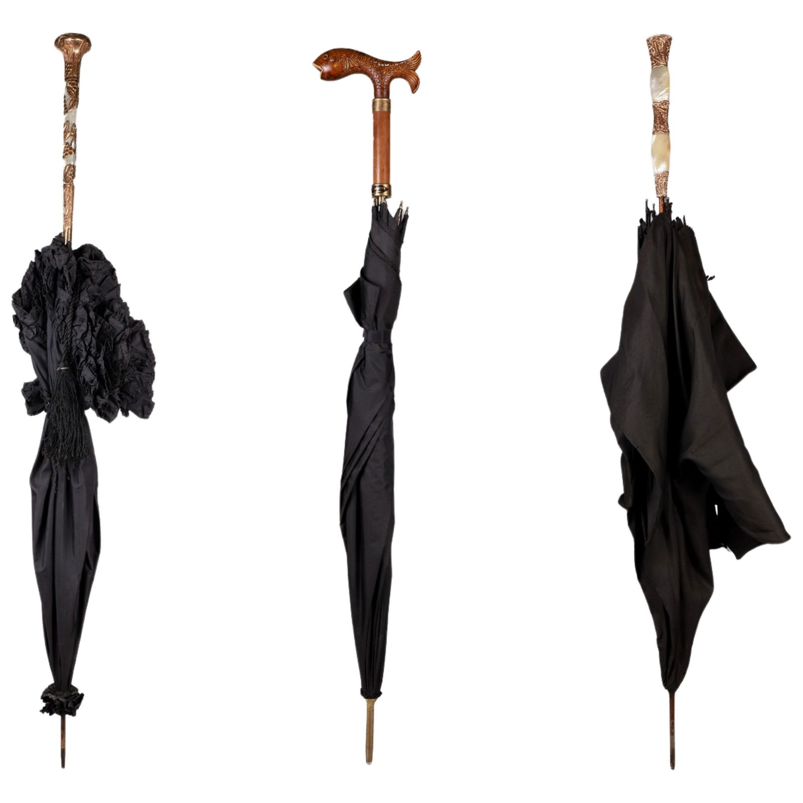 (3) Antique and vintage ladies parasols (1 of 7)