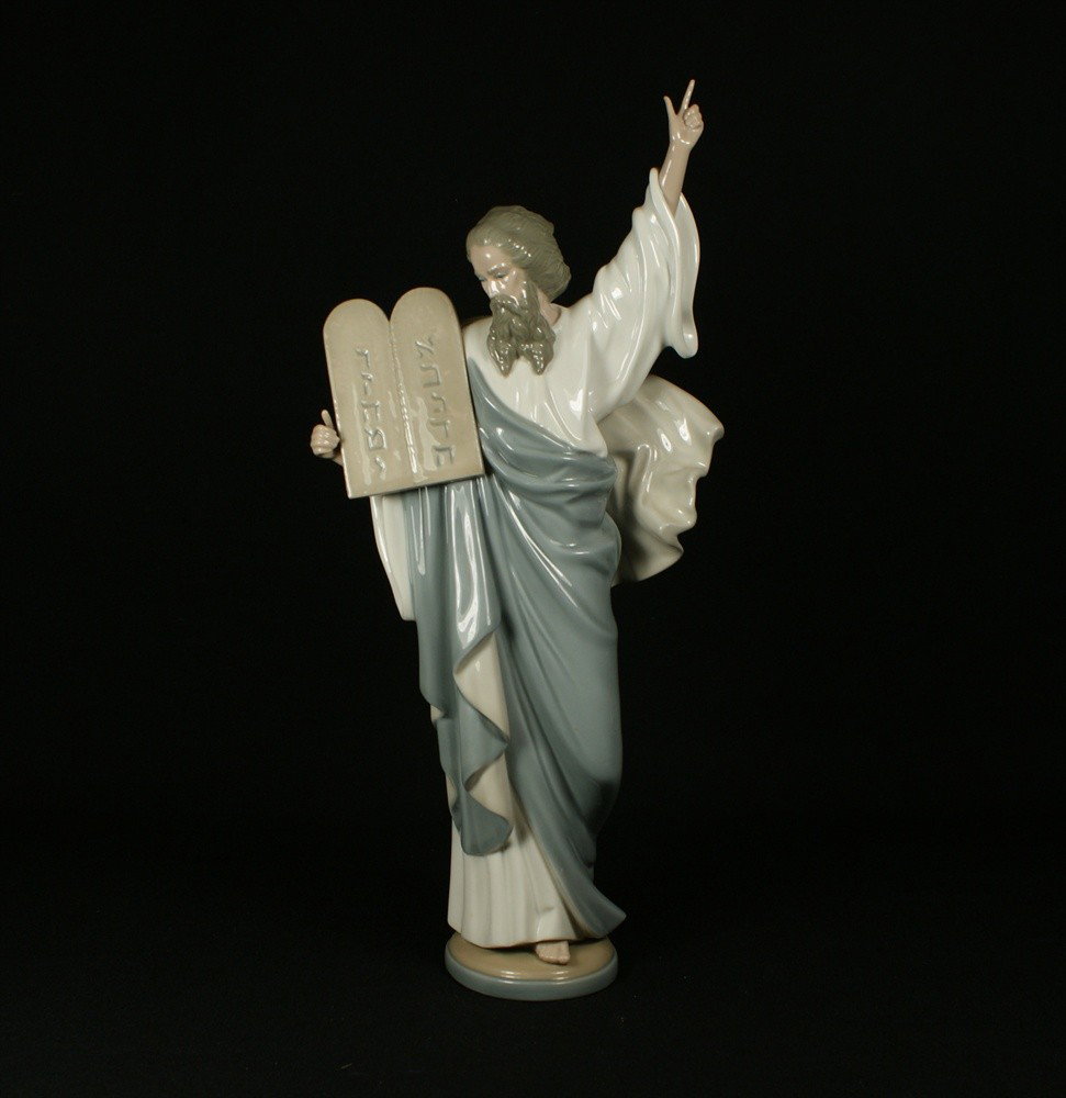Lladro, Moses, G2A, with base, figurine 16 1/4" tal: Lladro, Moses, G2A, with base, figurine 16 1/4" tall