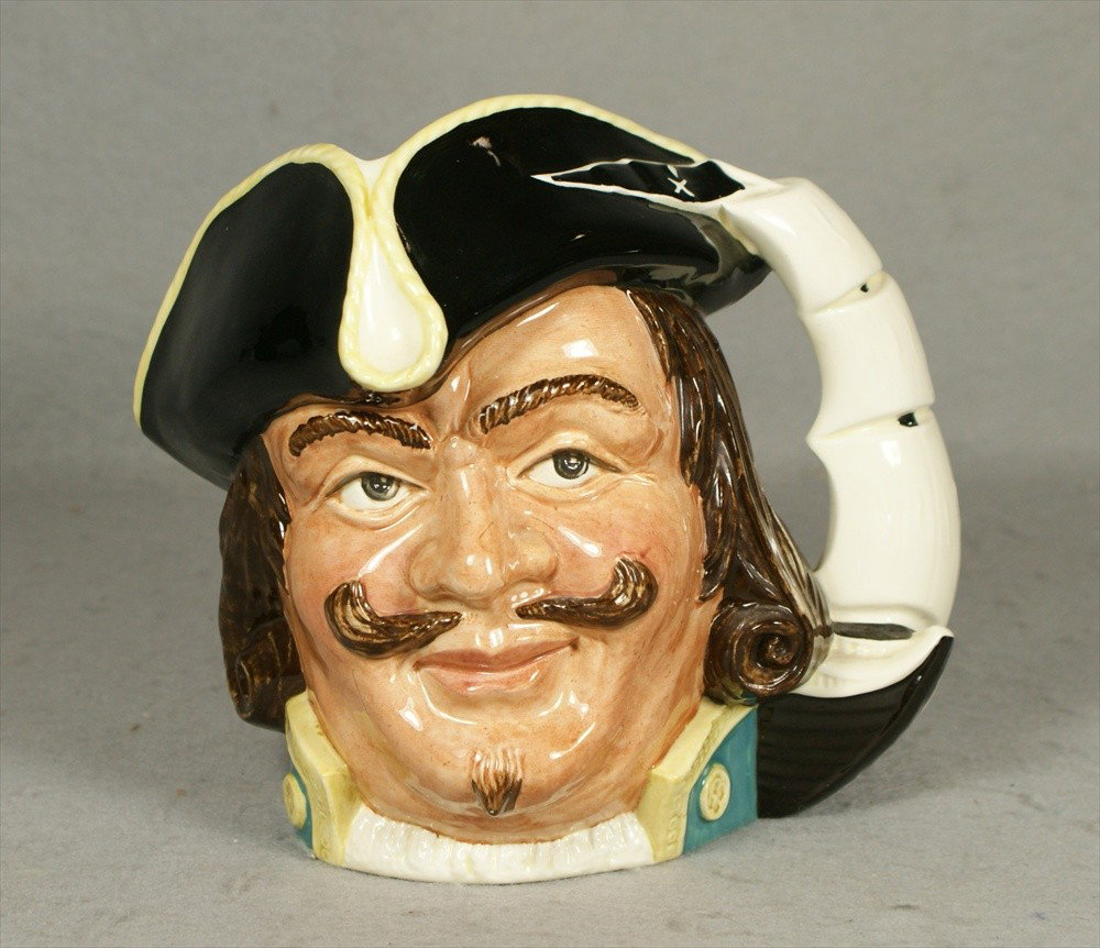 Capt Henry Morgan, Royal Doulton Jug, D6467, 7" h: Capt Henry Morgan, Royal Doulton Jug, D6467, 7" h