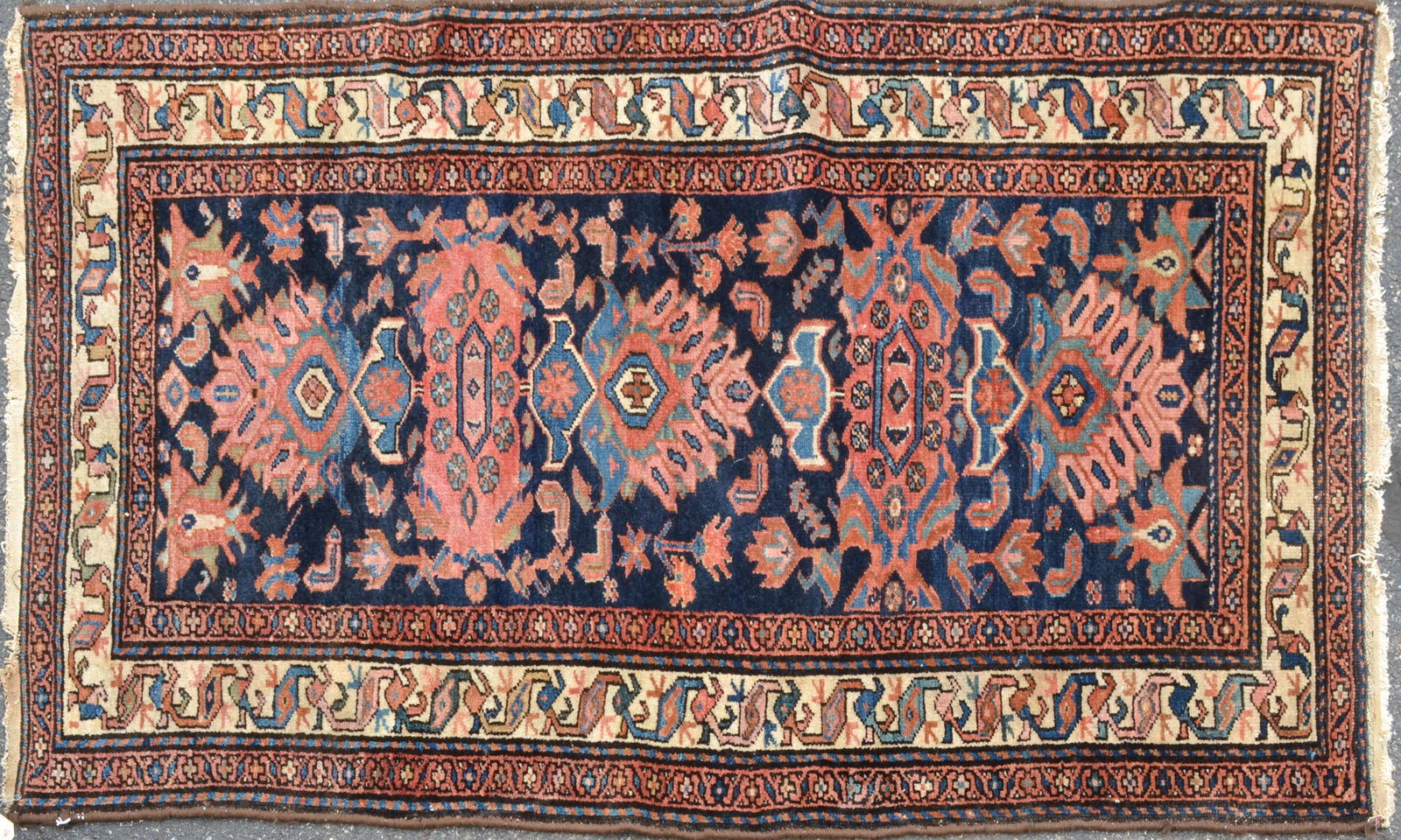 3'6" X 5'10" Antique Persian Hamadan Rug (1 of 7)