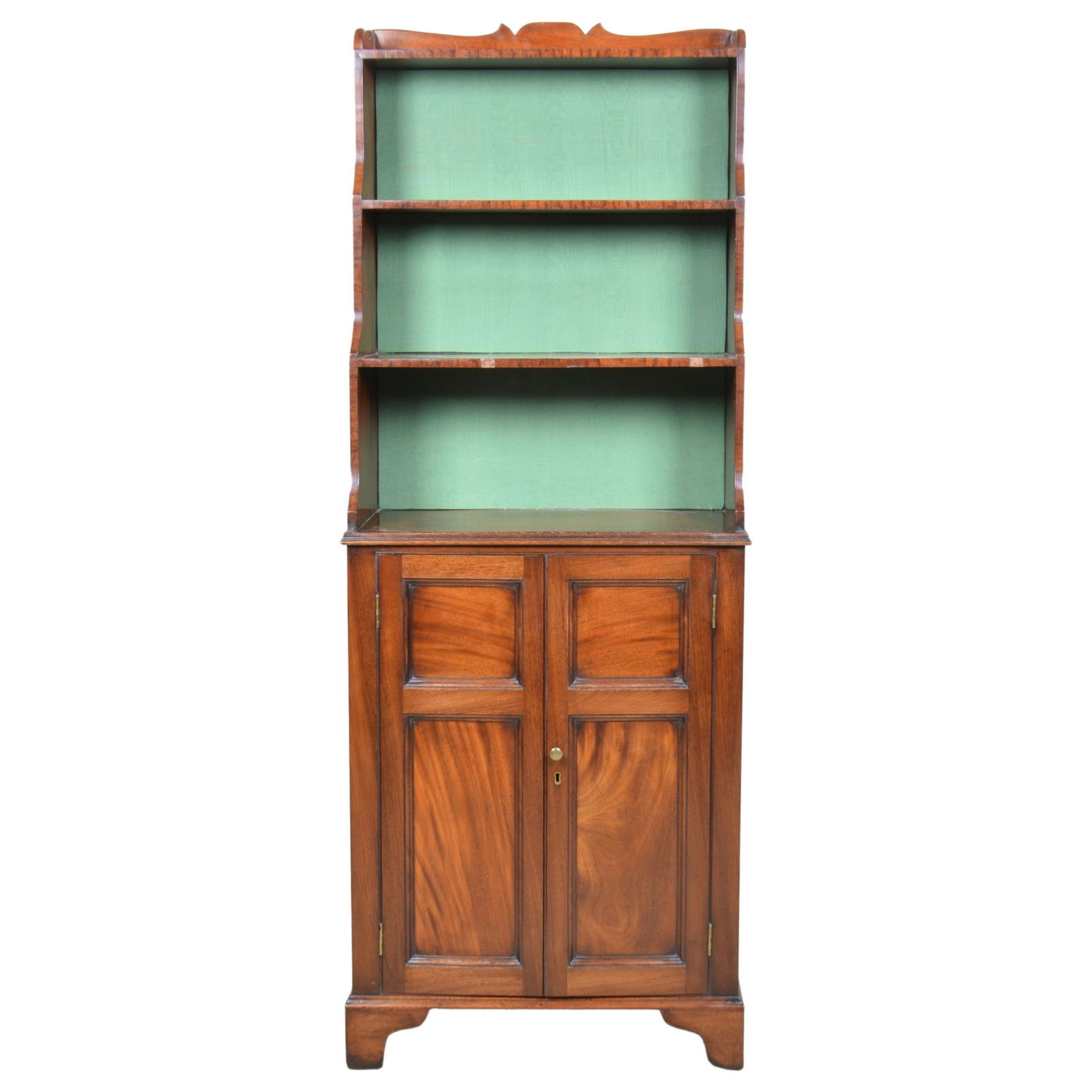 Georgian mahogany display cabinet with open top (1 of 6)