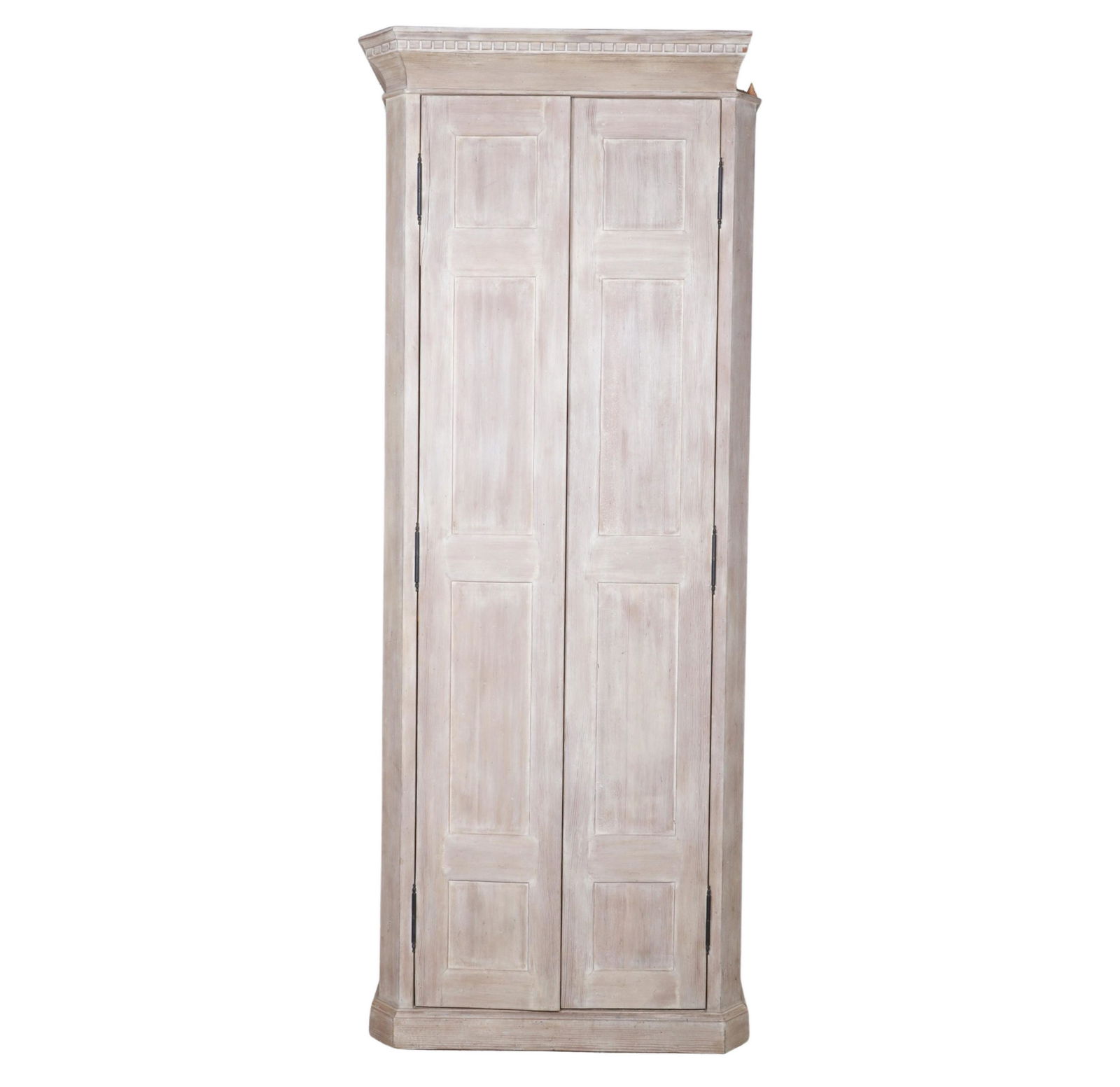 Contemporary washed carved 2-door paneled cabinet (1 of 6)