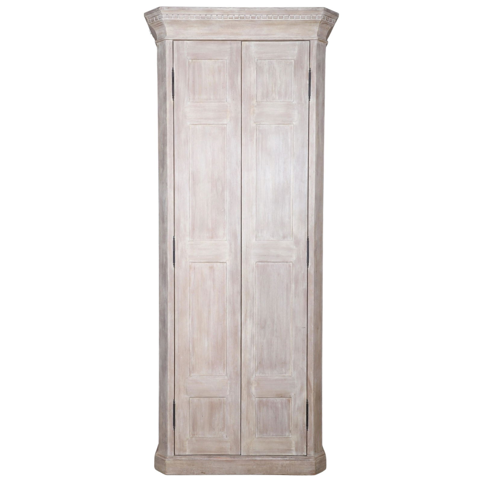 Contemporary washed carved 2-door paneled cabinet (1 of 5)