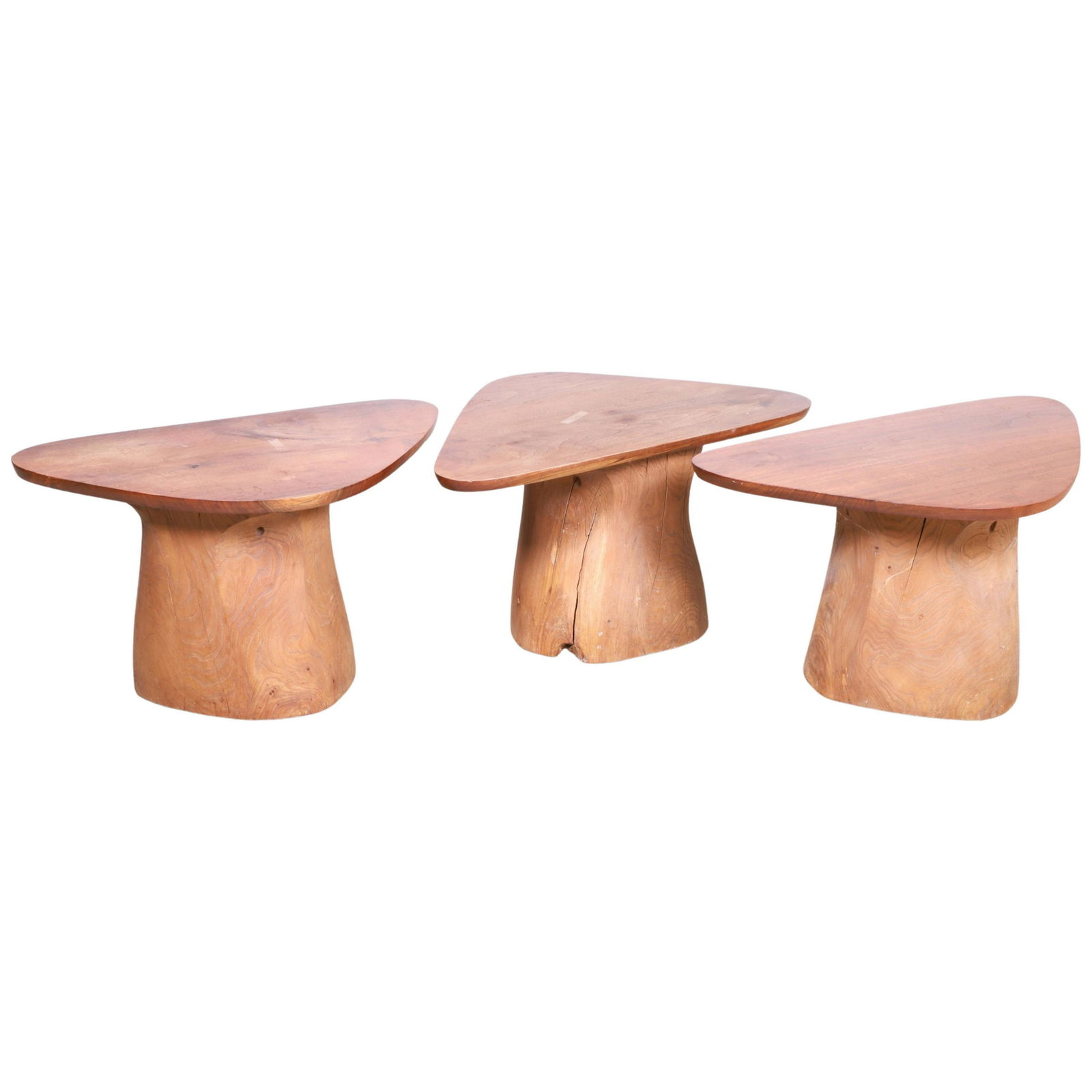 (3) Modern Design mushroom form side tables (1 of 7)