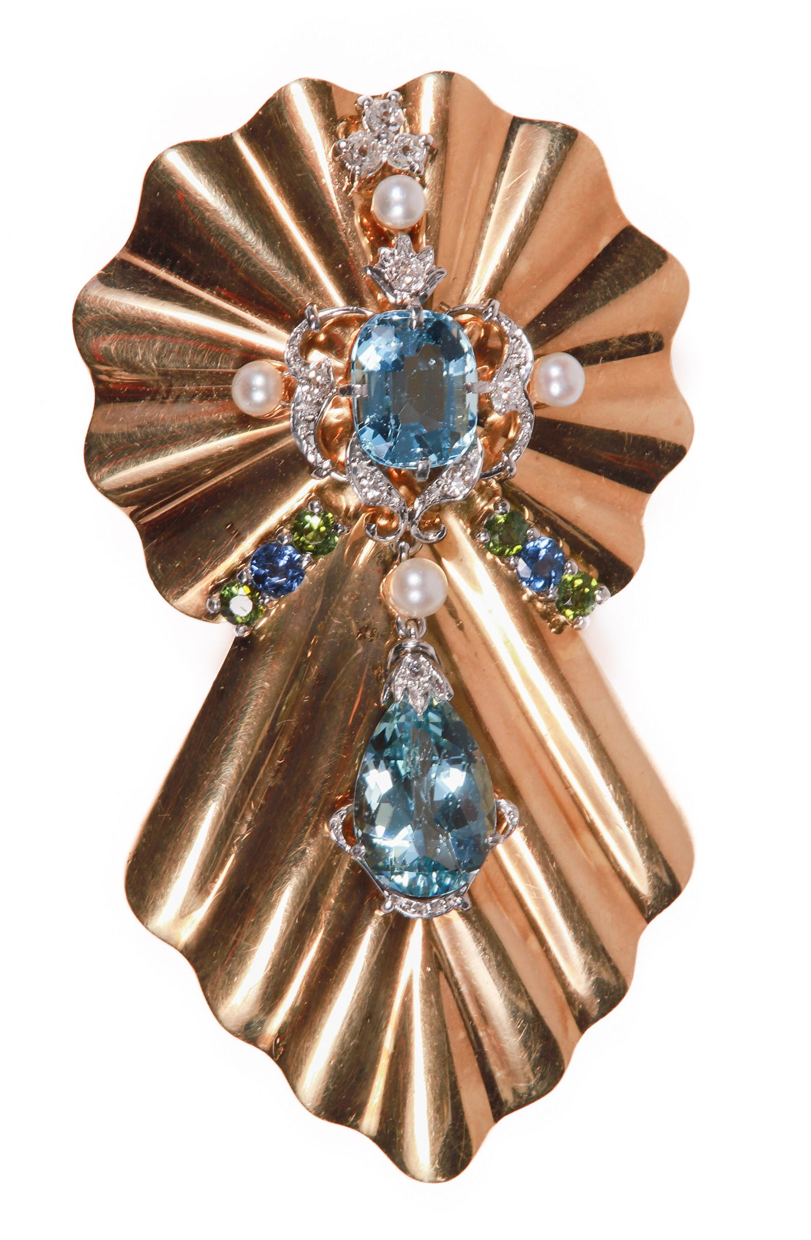 14K YG bow form clip (1 of 2)