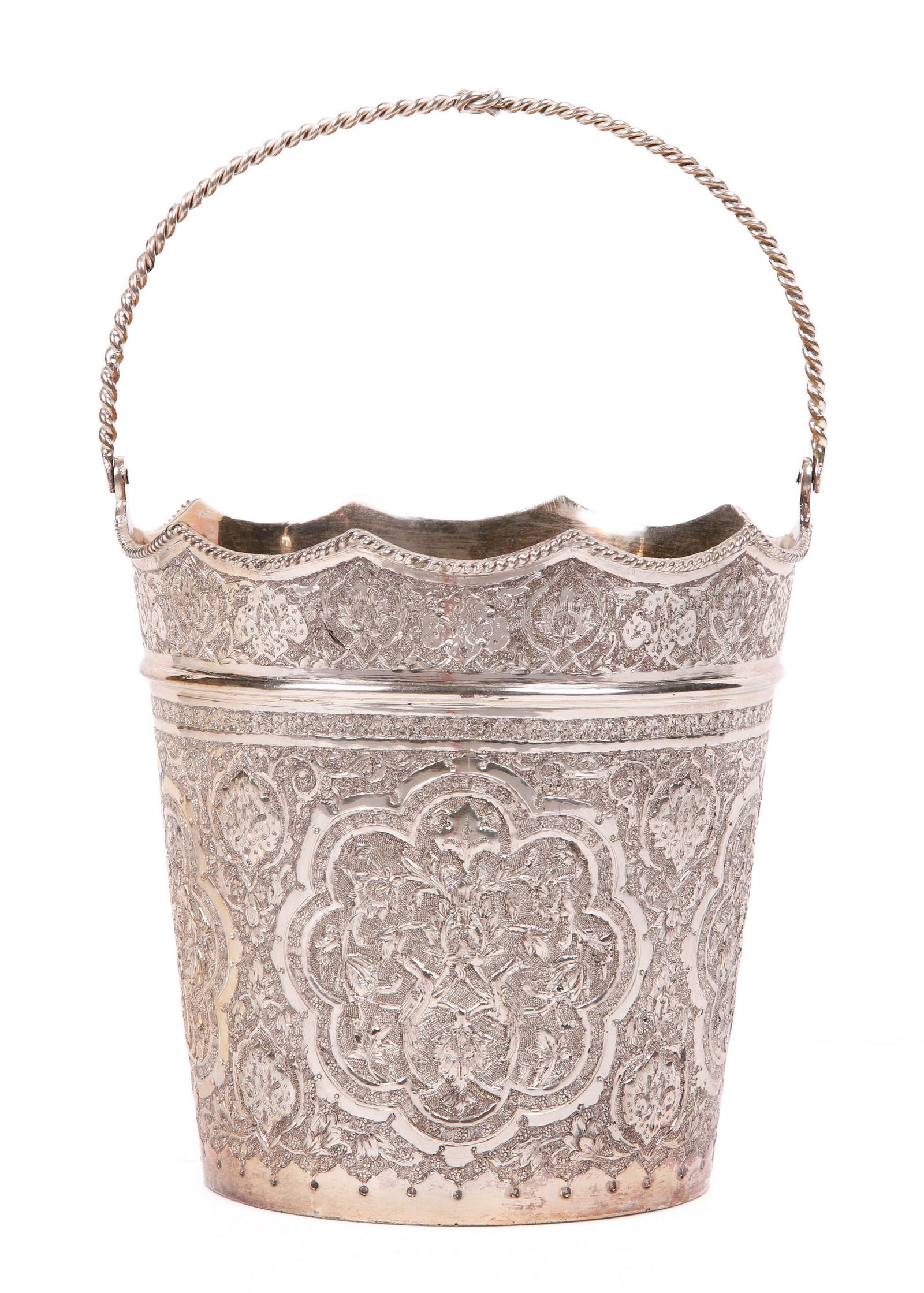 Persian Silver Swing Handled Bucket (1 of 6)