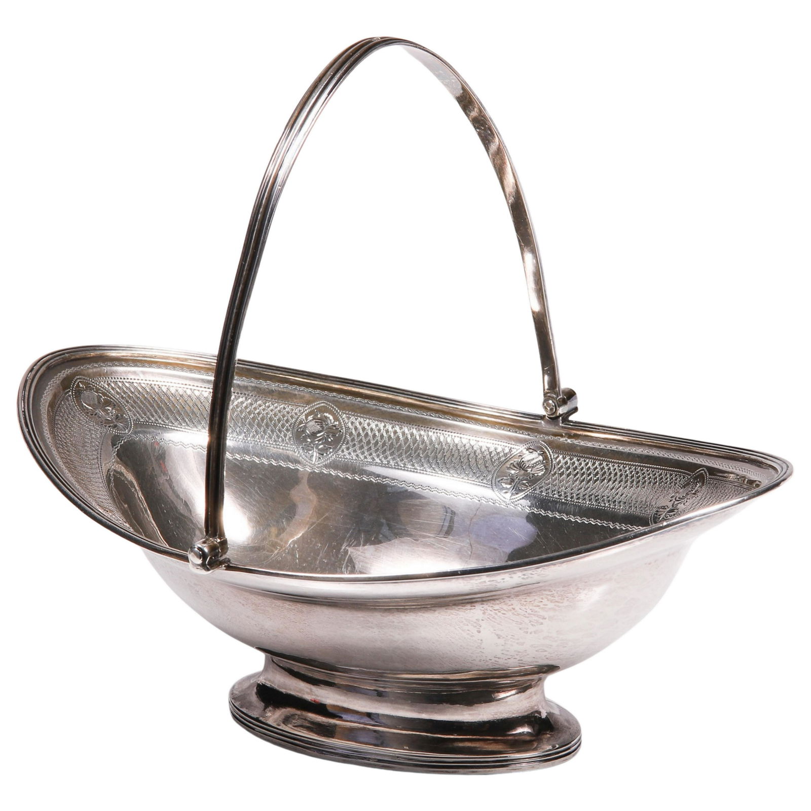 George III Silver Basket, London, 1797 (1 of 4)