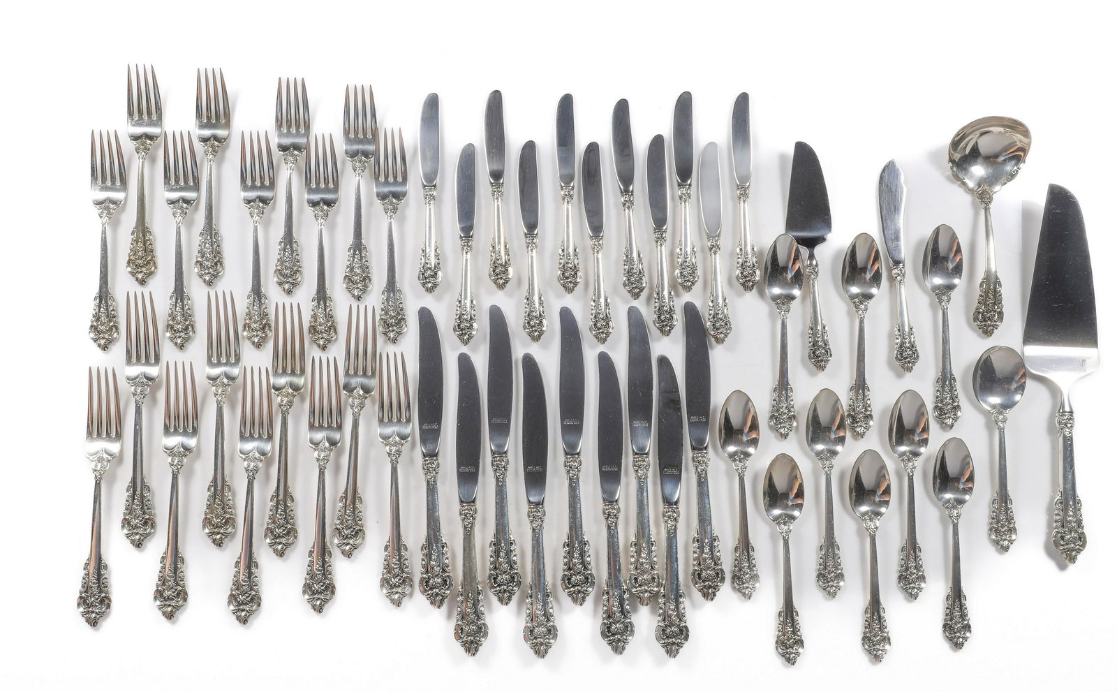 (52) Sterling Wallace Grand Baroque Flatware (1 of 8)