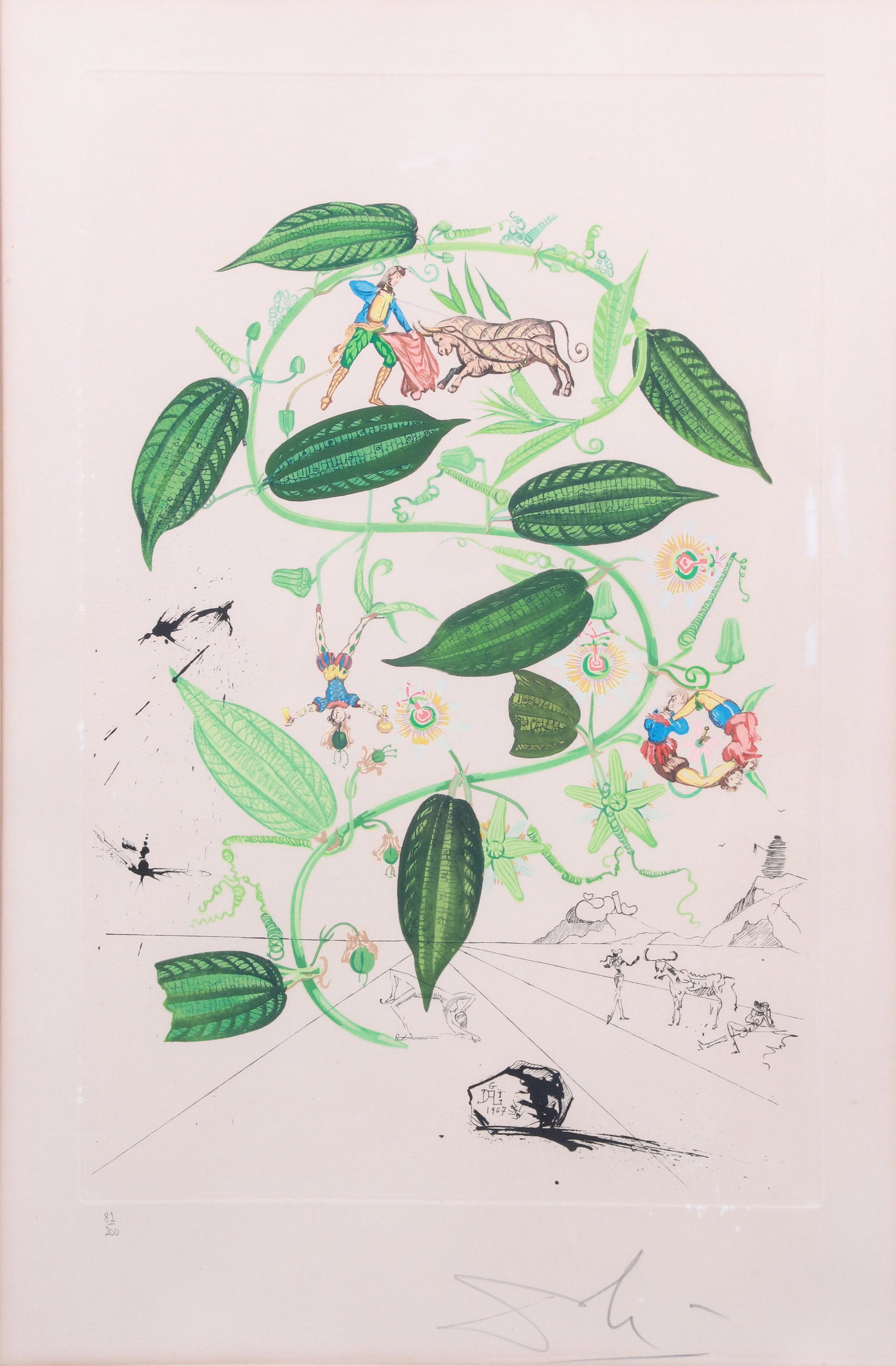 Salvador Dali "Passi flora Lauriger" (1 of 3)