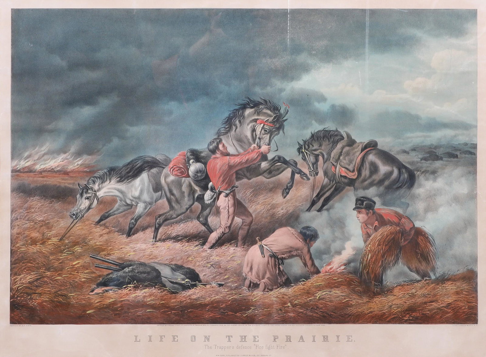 Currier and Ives "Life on the Prairie" (1 of 3)