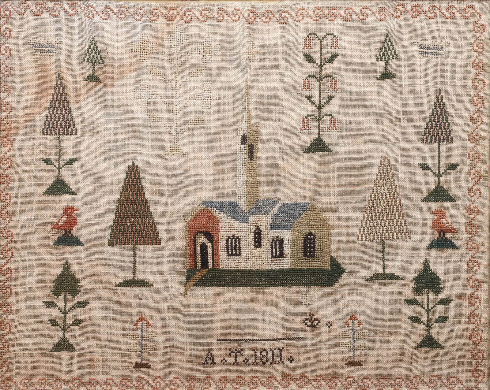 1811 Cross Stitch Sampler (1 of 3)