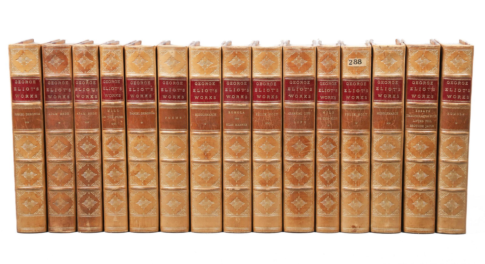 A 15-volume set of George Eliot's works, 1889 (1 of 6)
