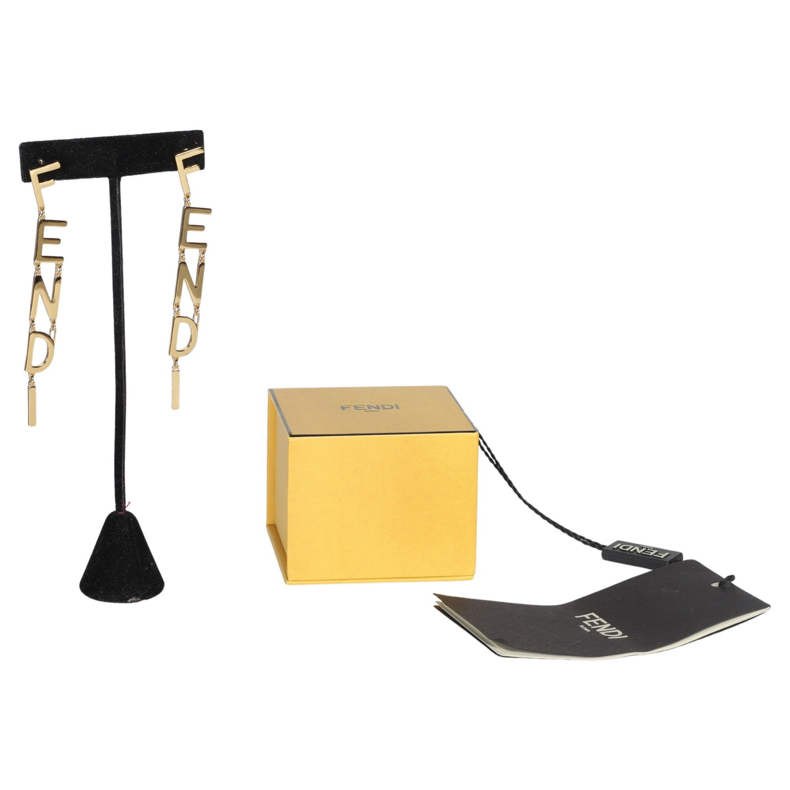 Fendi Signature Drop Earrings (1 of 4)