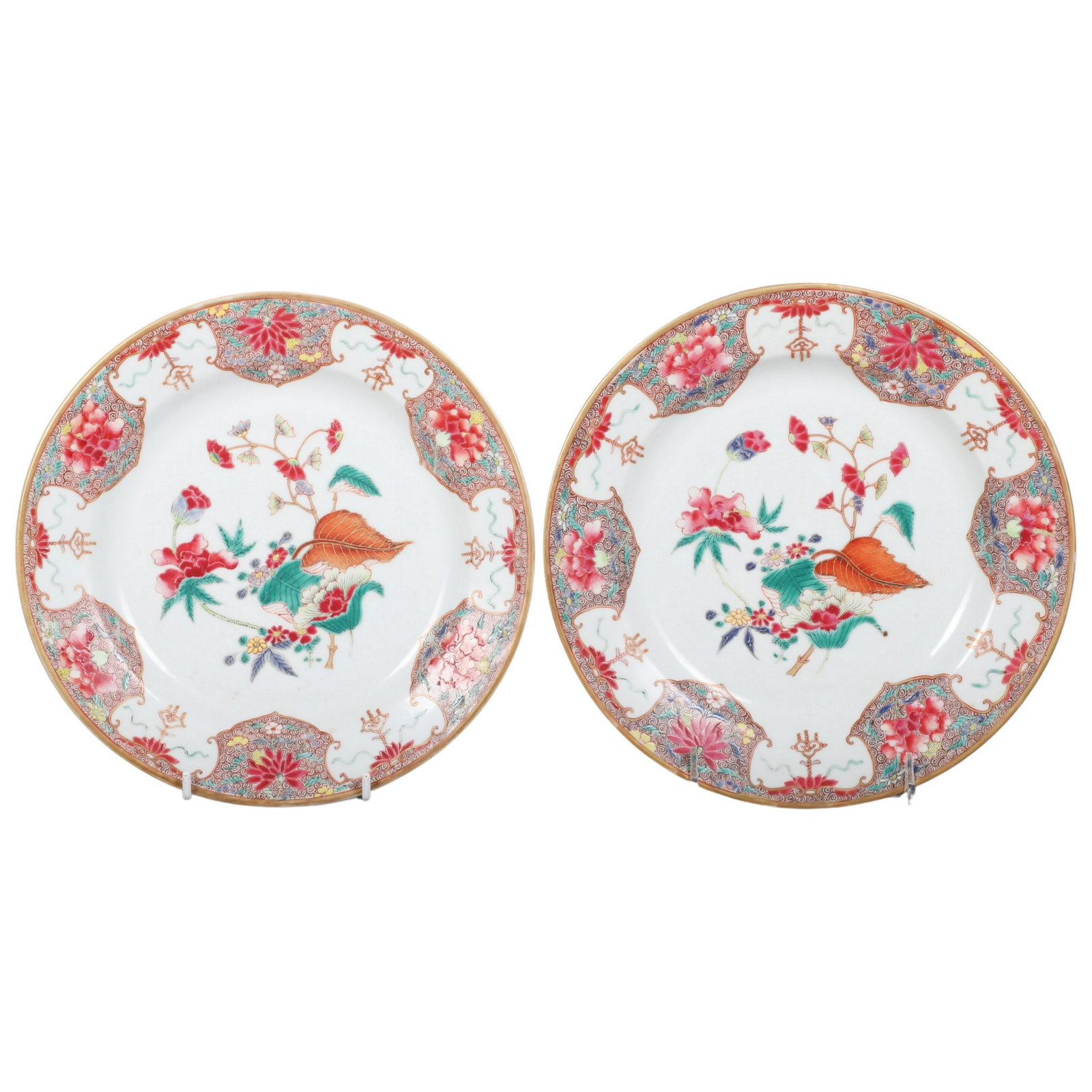 Pair Chinese Export Porcelain Plates (1 of 12)