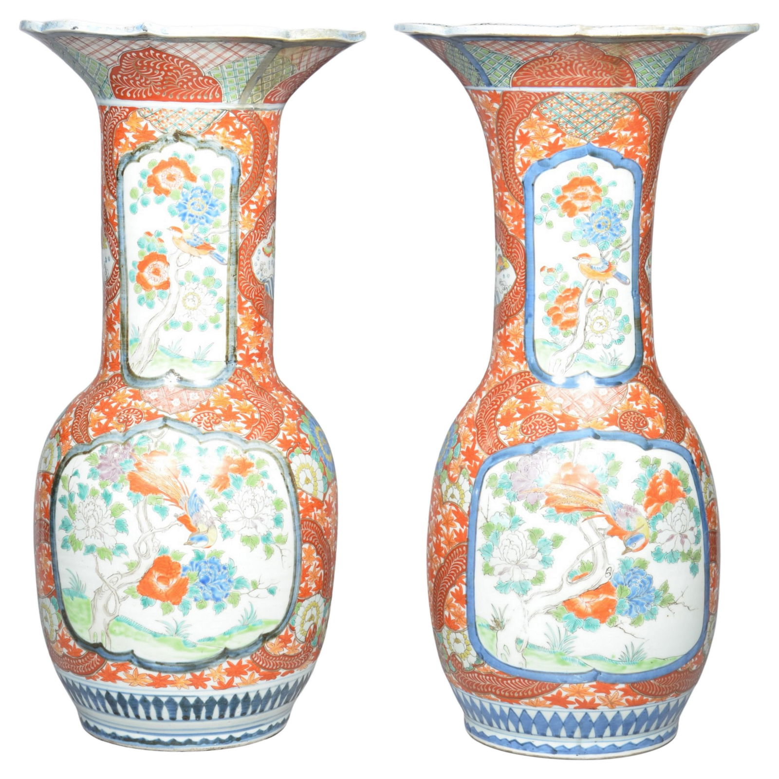 Pr 19th c Japanese Porcelain Vases (1 of 11)