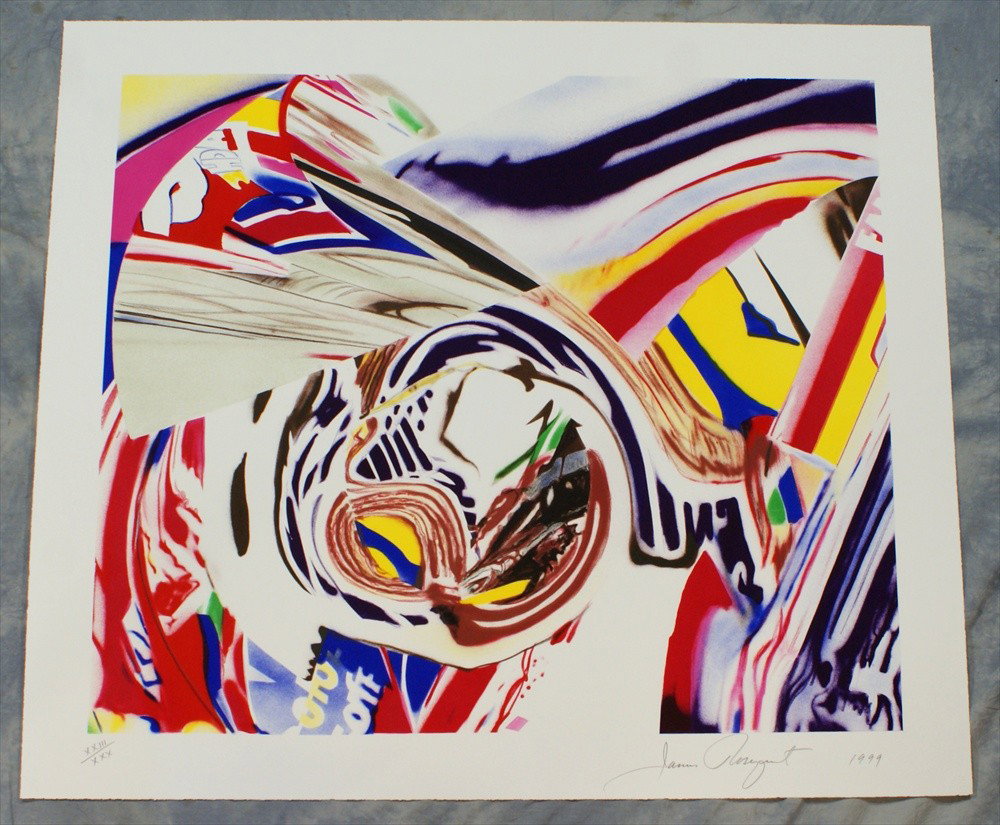 James Rosenquist, "After Berlin V", 10 color litho: James Rosenquist, "After Berlin V", 10 color lithograph, 1999, 23/30, edition of 80, 32-3/4" x 37", pencil signed.