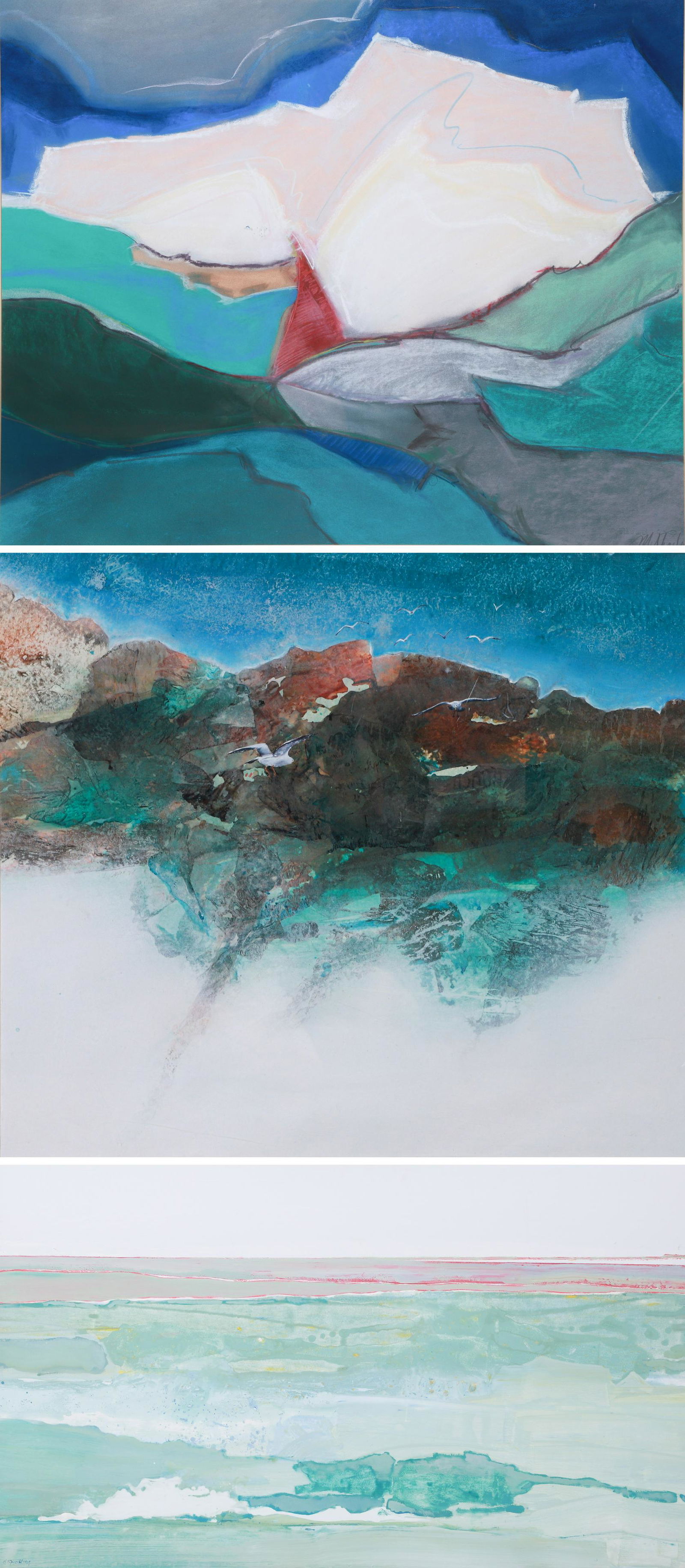 (3) Large Contemporary Artworks (1 of 12)