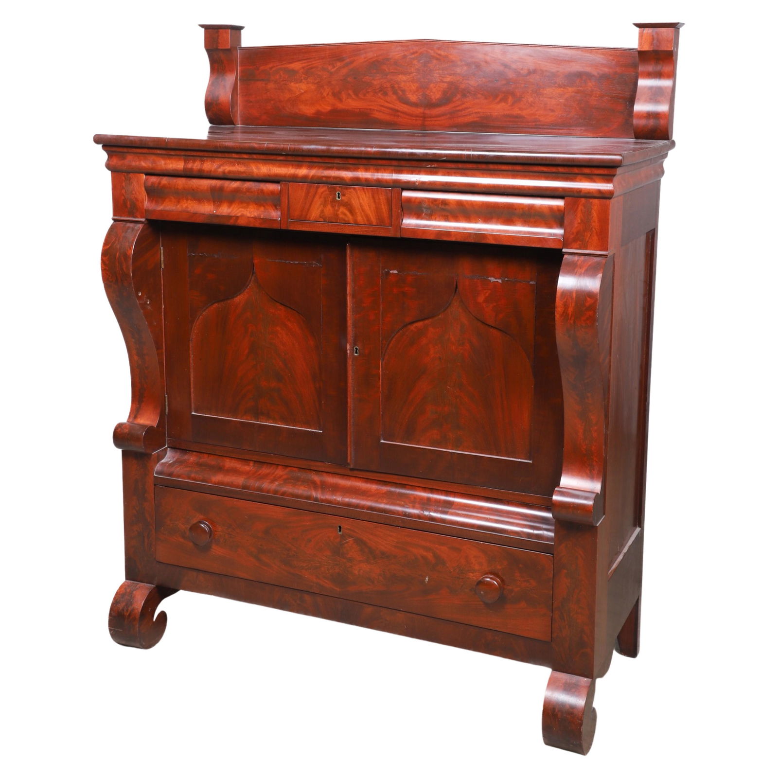 Empire style mahogany chest (1 of 6)
