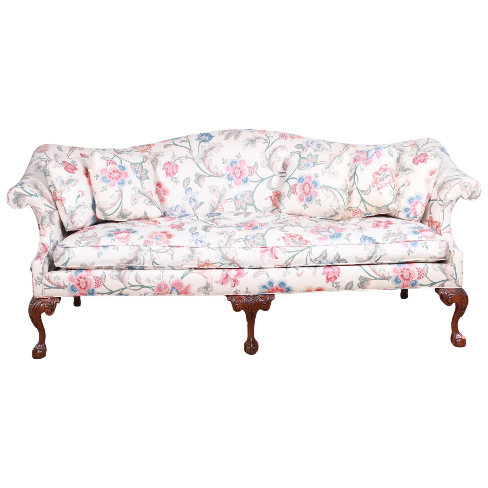 Southwood Chippendale style camelback sofa (1 of 3)