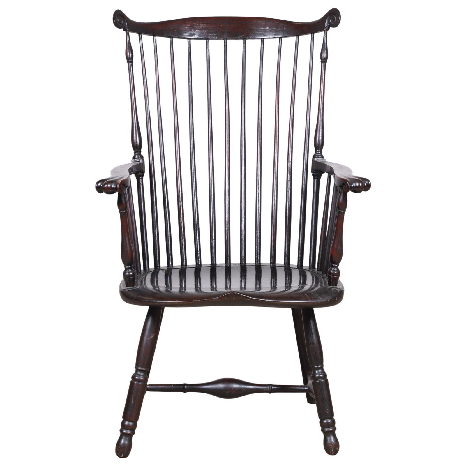 S Barnet Ebonized Windsor style armchair (1 of 5)