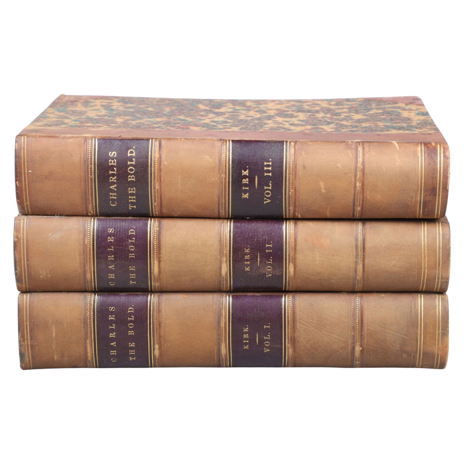 History of Charles the Bold by Kirk (1868): History of Charles the Bold, Duke of Burgundy, by John Foster Kirk (Philadelphia, 1868; complete in three volumes).