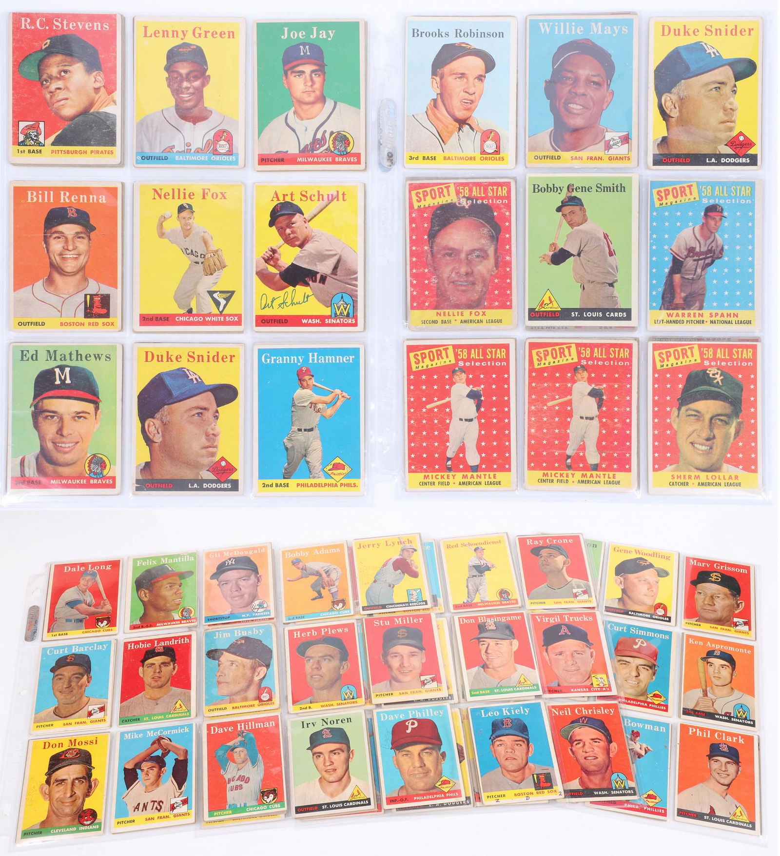 Binder 1958 Topps Baseball (1 of 4)