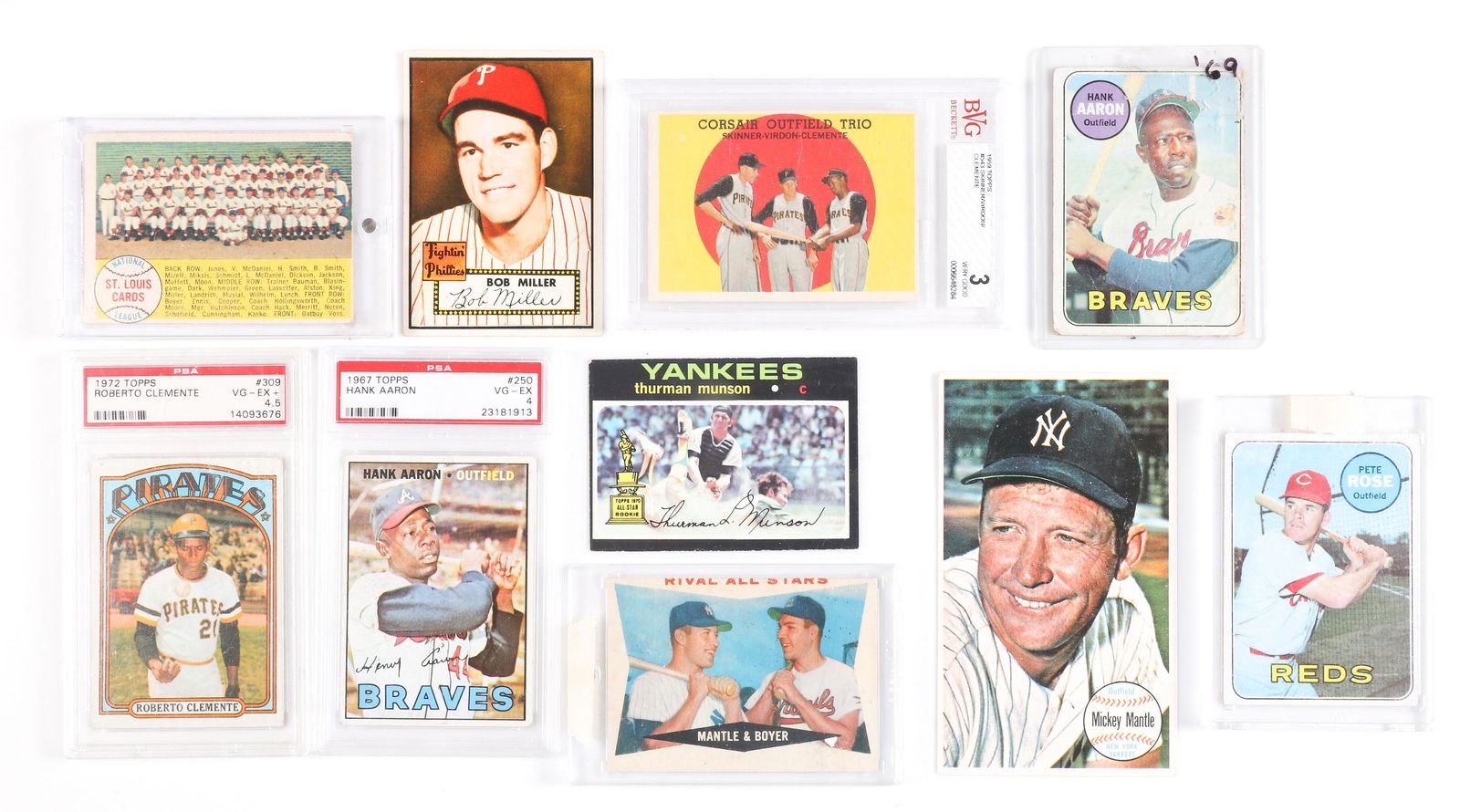 Baseball Card Lot 1950's-70's most HOF (1 of 6)