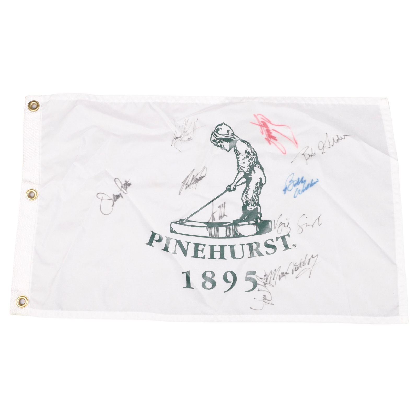 Signed Pinehurst 1895 Golf Flag (1 of 2)