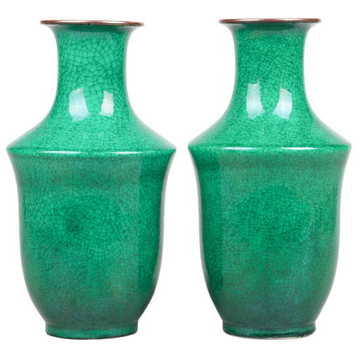 Pair Of Chinese Pottery Vases