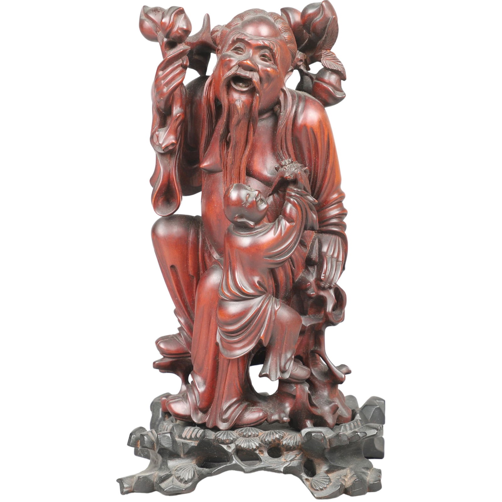 Chinese Carved Wood Figure (1 of 2)