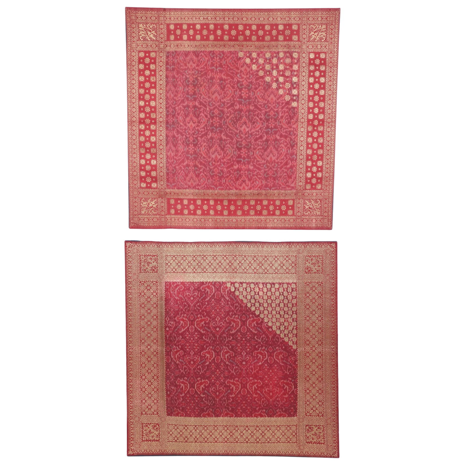 Pair Ikat and Embroidered Textiles (1 of 7)