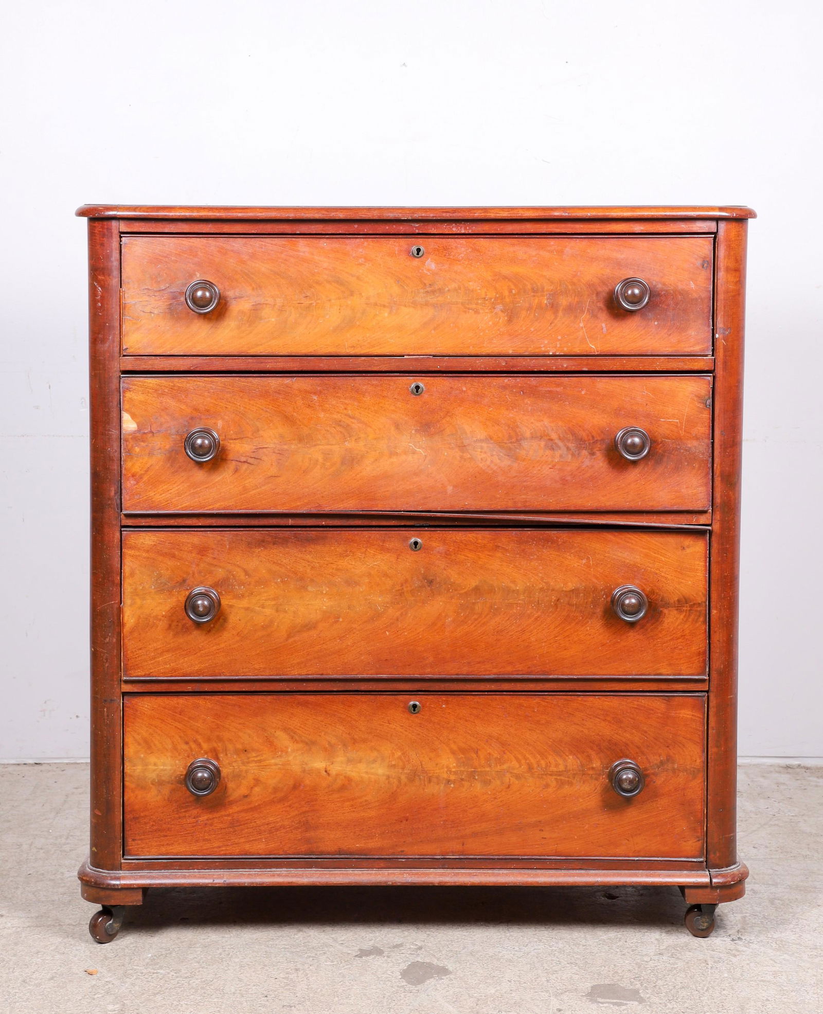 Victorian mahogany high chest (1 of 4)