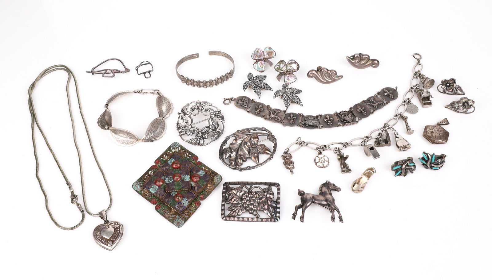 Sterling and Silver Tone Jewelry Group (1 of 11)