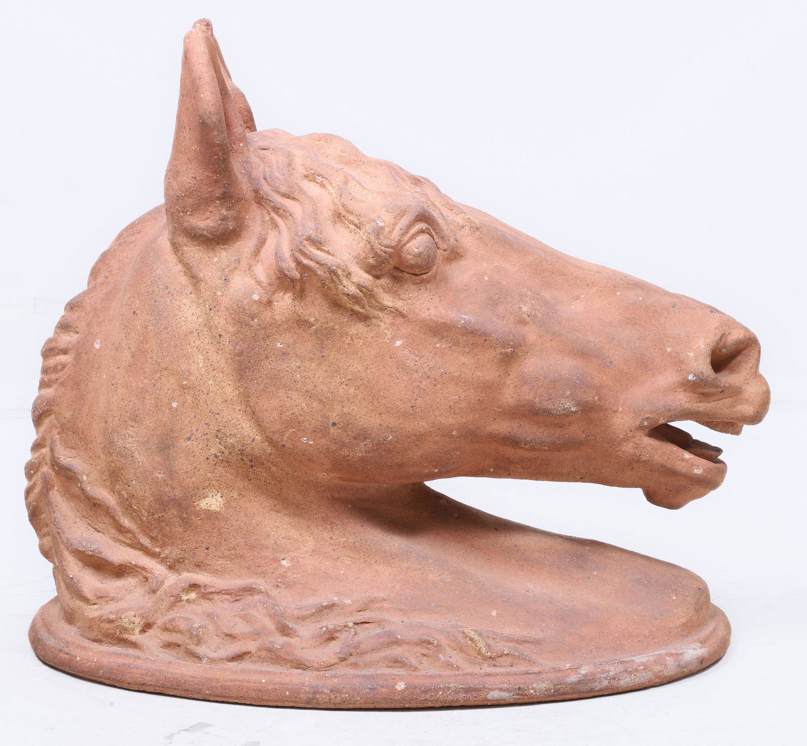 Large Terracotta Horse Head Plaque (1 of 3)
