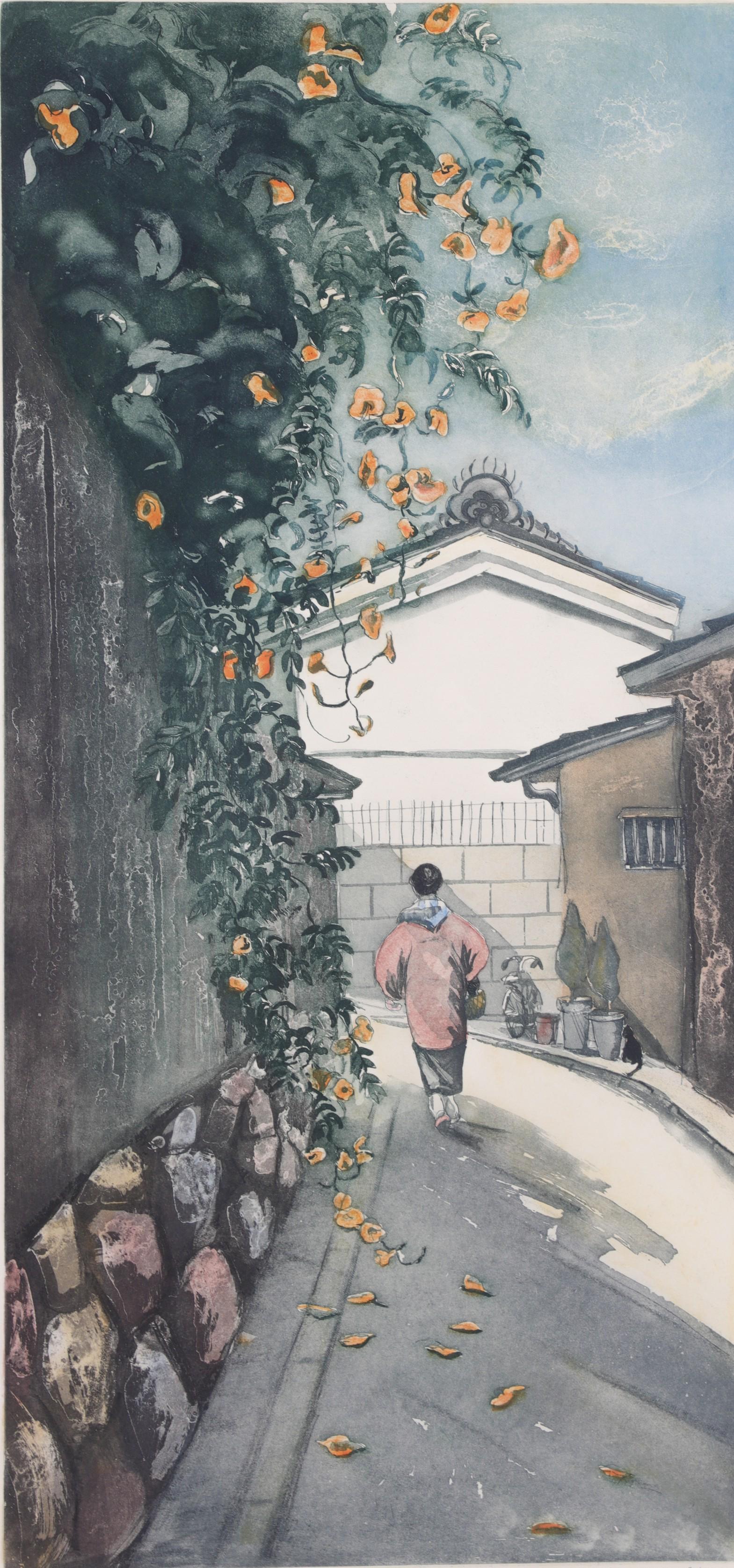 Sarah Brayer Etching "Tea Time" (1 of 4)