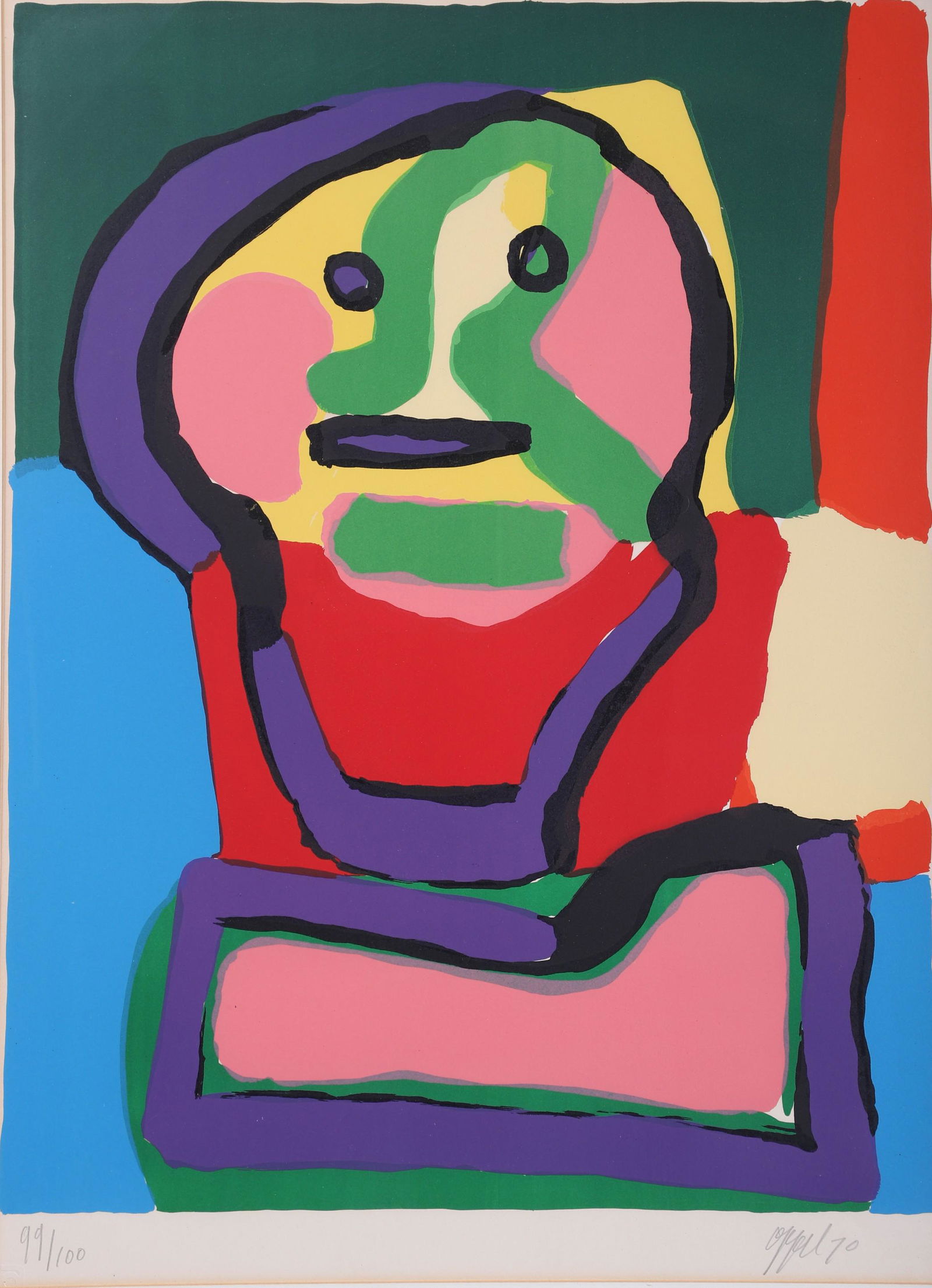 Karl Appel Abstract Expressionist Lithograph (1 of 4)