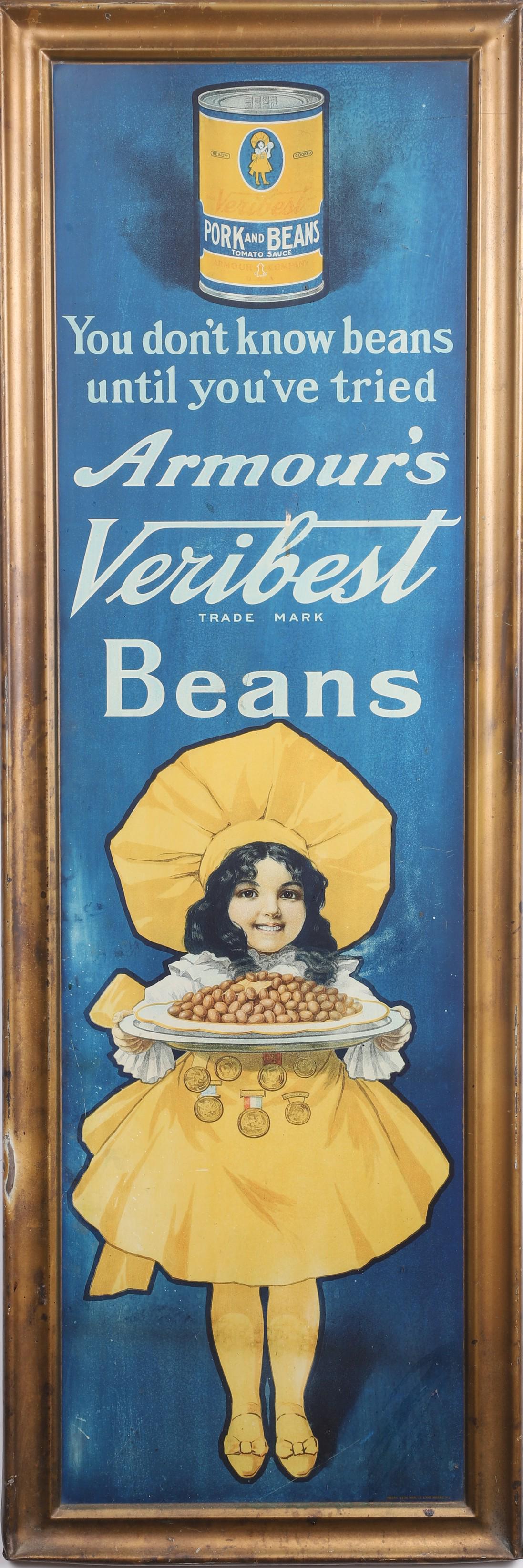 Tin Lithograph Advertising Sign - Armour's Beans (1 of 2)